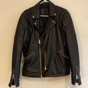 All Saints Estello Men’s Lamb Leather Jacket